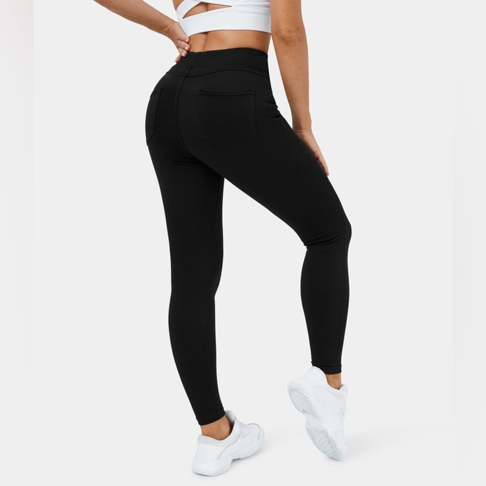 Halara Stretchy Denim Leggings Black S